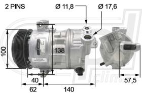 Automotive FT0040 - COMP.ORIGINAL OEM G.PUNTO-BRAVO 1.3-1.6-2.0JTD 07-