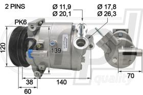 Automotive DW5019 - COMP.PCV CRUZE 1.6-1.8 09-11 CSP15