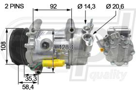 Automotive MNI503 - COMP.PCV MINI 1.4-1.6D 07- 110MM