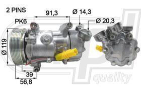 Automotive CI5041 - COMP.PCV C2-C3-XSARA-206-307  (C0074)