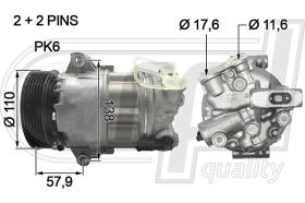 Automotive AR5028 - COMPR.A/A P/JULIETTA-500L 1.6JTD