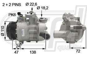 Automotive FD5074 - COMPRESOR FORD MONDEO 1.5/1.5 TDCI 14-