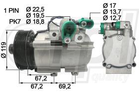 Automotive HY5023 - COMP.PCV HYUNDAI 2.5CRDI PK7 (C0152)