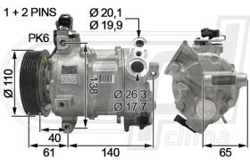 Automotive FT0050 - COMP.ORIGINAL OEM 500X-RENEGADE 1.6-2.0JTD 15-