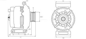 · 2MI5248OEM - ALTERNADOR MITSUBISHI OEM 12V - 120A OEM