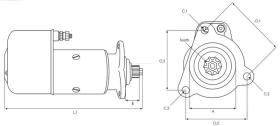 · 1MI5087 - MOTOR DE ARRANQUE T/MITSUBISHI 24V - 5.5KW NUEVO