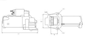 · 1MI5534OEM - MOTOR DE ARRANQUE MITSUBISHI OEM 12V - 1.40KW OEM