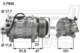 Automotive BW0084 - COMP.ORIGINAL OEM G30-32-G11 S5-S7 14- 101MM