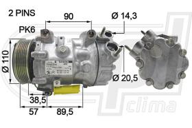 Automotive CI0072 - COMPRESOR BOXER/JUMPER 2.0HDI SANDEN NUEVO