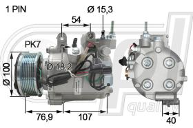 Automotive HO5041 - COMPRESOR A/A P/CIVIC-FRV