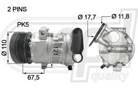 Automotive OP5043 - COMPR A/A P/OPEL CORSA D 1.0-1.2 06-