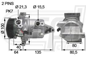 Automotive RE0099 - COMP.ORIGINAL OEM CLIO-SANDERO-MICRA 0.9 16- PK7