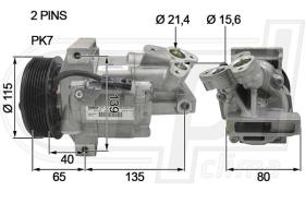 Automotive DA0004 - COMP.ORIGINAL OEM DACIA SANDERO/LOGAN 0.9/1.6 (C0081)