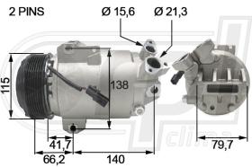 Automotive RE0092 - COMP.ORIGINAL OEM RENAULT 2.0D (C0145)