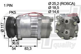 Automotive FT5023 - COMPRESOR PSA 2.8HDI 02- (C0048)