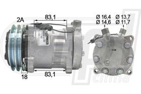 Automotive SD0722 - COMP.ORIGINAL OEM SD7H15 2A V-O 12V