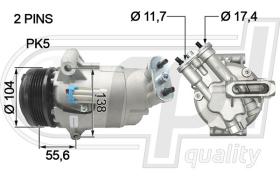  OP5046 - COMP.PCV OP ASTRA H 1.6 04-  (C0121)