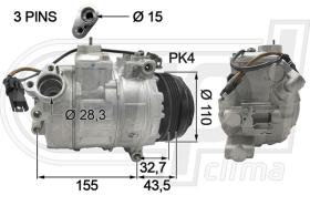 Automotive BW0076 - COMP.ORIGINAL OEM  BMW5 F07 F10-F13 X5 F15 X6 10-