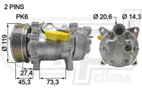 Automotive CI0034 - COMP.ORIGINAL OEM PG 307 2.0HDI 04-