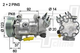 Automotive CI0037 - COMP.ORIGINAL OEM C3-C4-207-307 HDI