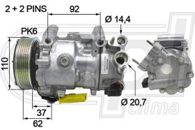 Automotive CI0066 - COMP.ORIGINAL OEM C4-DS4-DS5-308 HDI 11- 110MM