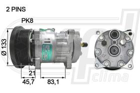 Automotive CT0005 - COMP.ORIGINAL OEM CAT.345B-854G-980H-770 24V