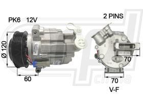 Automotive DW0019 - COMP.ORIGINAL OEM CRUZE 1.6-1.8 09-11 CSP15