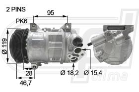 Automotive FT0051 - COMP.ORIGINAL OEM  FT PUNTO/AR MITTO 0.9 11-13