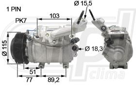 Automotive HO0044 - COMP.ORIGINAL OEM HO CRV III 2.2CTDI