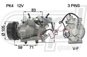 Automotive HO5049 - COMP.PCV INSIGHT-CRZ 1.3-1.5 10-