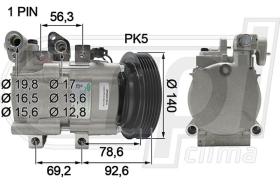 Automotive HY0014 - COMP.ORIGINAL OEM HY TERRACAN 2.9CRDI