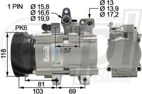 Automotive HY0031 - COMP.ORIGINAL OEM TRAJET-TUCSON 2.0CRDI 06-