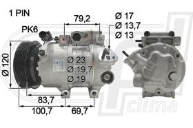 Automotive HY0040 - COMP.ORIGINAL OEM SONATA-SANTA FE 2.7V6 06-12