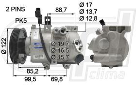 Automotive HY0088 - COMP.ORIGINAL OEM I40 1.7CRDI 11-