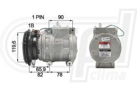 Automotive KM0001 - COMP.ORIGINAL OEM KOMATSU-HYUNDAI S/FALANGE