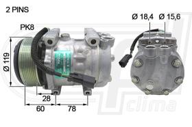 Automotive KM0008 - COMP.ORIGINAL OEM KOMATSU WA500 SD7H13 24V