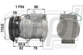 Automotive KM5001 - COMP.PCV KOMATSU-HYUNDAI S/ FALANGE