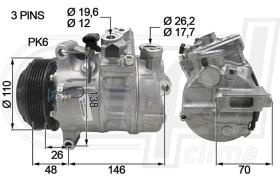 Automotive MB0070 - COMP.ORIGINAL OEM W205-BR205 C 15- PK6 SD