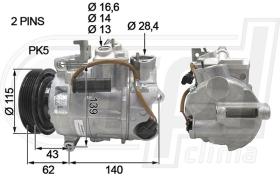 Automotive MB0120 - COMP.ORIGINAL OEM W176-W245 6SBU16C PK5