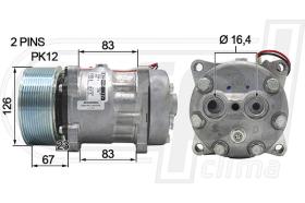 Automotive MF0004 - COMP.ORIGINAL OEM MF-AGCO-CHALLENGER PK12 12V