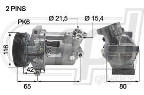 Automotive RE5102 - COMP.PCV RENAULT-DACIA-NISSAN  PK6