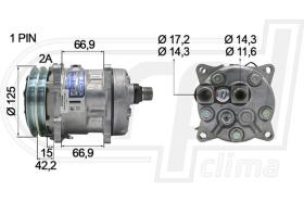 Automotive SD0590 - COMP.ORIGINAL OEM SD5L09 2A H-O 12V 404