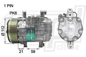 Automotive SD0709 - COMP.ORIGINAL OEM SD7B10 PK6 112 12V