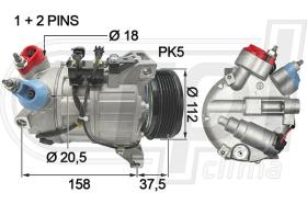 Automotive VO0029 - COMP.ORIGINAL OEM S80 II-V70 II-XC60 2.4D