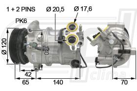 Automotive VO0065 - COMP.ORIGINAL OEM XC90-S90 T5-D4 16-