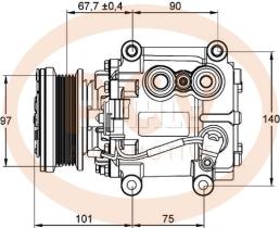 · ACP1099000P - COMP.MAHLE NEW P/JAGUAR